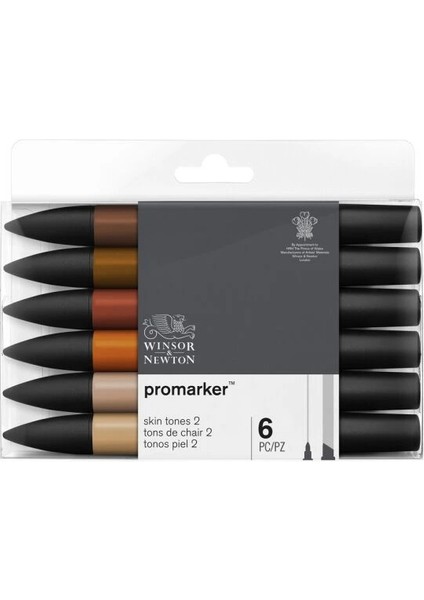 Promarker Kalem Seti 6 Renk Ten Renkleri 2