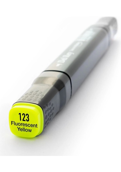Çift Uçlu Çizim Marker Kalemi 123 Fluorescent Yellow