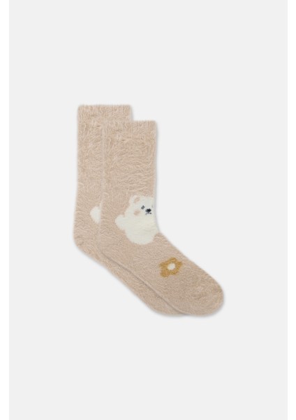 Fluffy Animal Soket Çorap