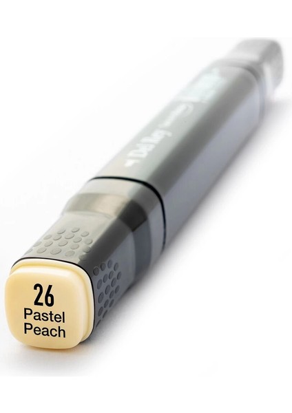 Çift Uçlu Çizim Marker Kalemi 26 Pastel Peach