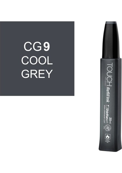 Touch Twin Marker Refill Alcohol Ink Alkol Bazlı Mürekkep 20 Ml. Cg9 Cool Grey 9