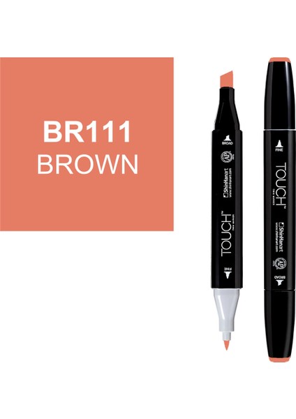 Touch Twin Marker Çizim Kalemi BR111 Brown