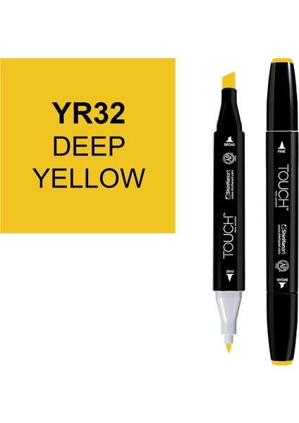 Touch Twin Marker Çizim Kalemi YR32 Deep Yellow