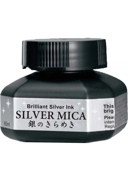 Silver Mica Metalik Gümüş Mürekkep 60 Ml.