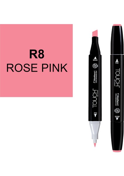Touch Twin Marker Çizim Kalemi R8 Rose Supertrendk
