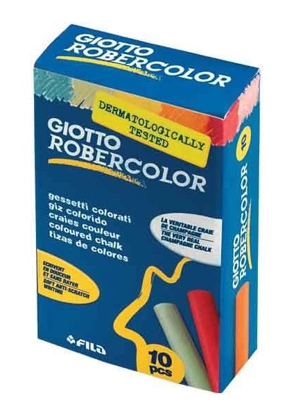 Robercolor Tebeşir Karışık Renkli 10'lu Kutu