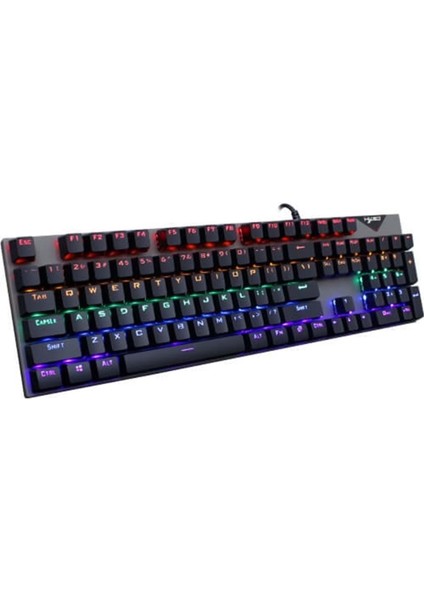 KL-138 Blue Switch Mekanik Rgb Efekli Işıklı Oyuncu Klavye Q Tr fiyatları