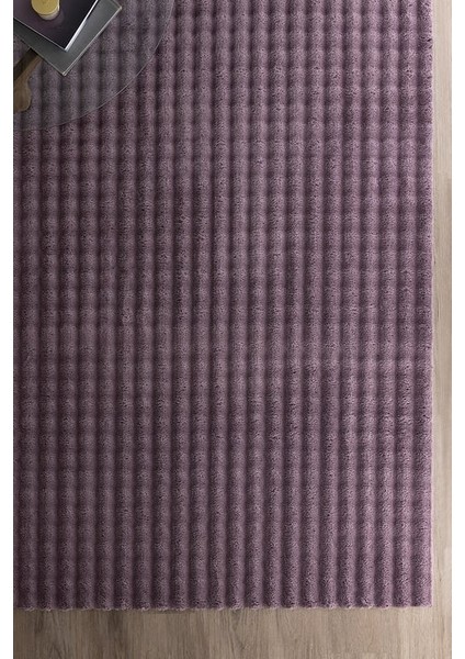 Yeni Sezon Vivre Bubble Halı - Koyu Mürdüm - 160X230 cm - K.mürdüm