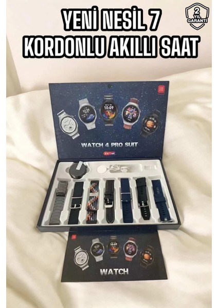 Yeni Nesil Akıllı Saat 2024 Model Uyku ve Sağlık Takibi Bluetooth Bağlantılı