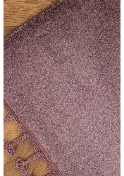 Yeni Sezon Carol Saçaklı Halı - Koyu Mürdüm - 80X300 cm - K.mürdüm fiyatları
