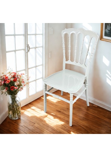 2 Adet Lüks Beyaz Sandalye – Masalsı Kutlamaların Gözdesi fiyatları