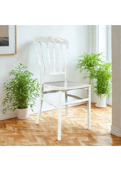 2 Adet Lüks Beyaz Sandalye – Masalsı Kutlamaların Gözdesi modelleri