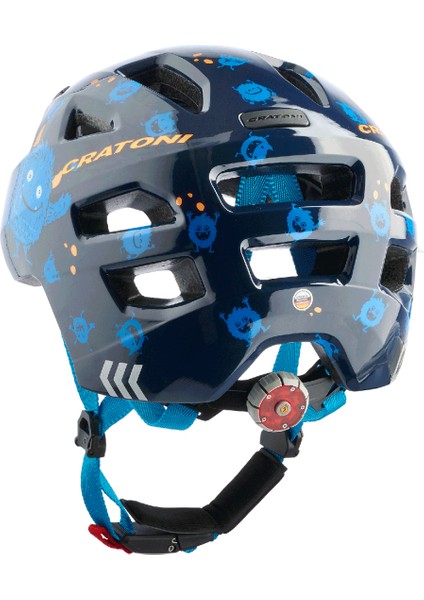 Maxster Çocuk Kaskı Monster Blue Glossy S-M 51-56CM 111806H2 fiyatları