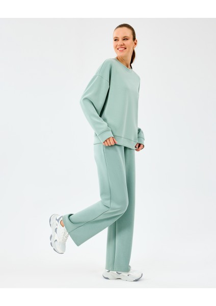 W Lounge Loose Wide Leg Sweatpant Kadın Lightgreen Eşofman Altı S2520013-3869 fırsatları