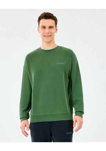 M Loose Crewneck Sweatshirt Erkek Haki Sweatshirt S2510041-4255