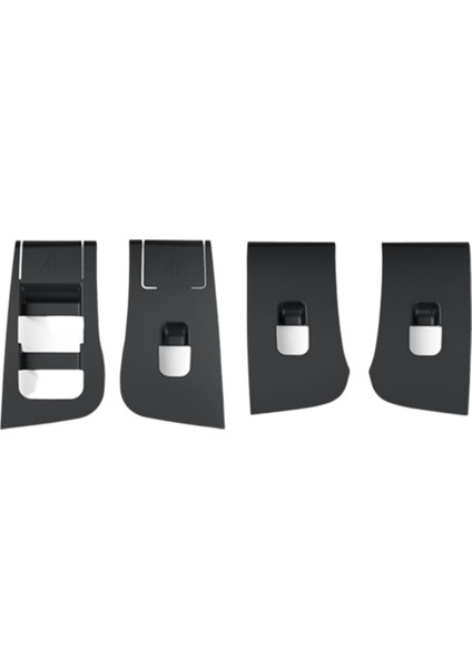 Araba Pencere Camı Kaldırma Anahtarı Paneli Kapağı Pencere Kontrol Düğmesi Silikon Çerçeve Tesla Model Y Juniper 2025 Siyah Lhd (Yurt Dışından)