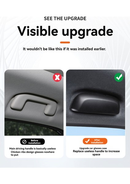 Araba Gözlük Kutusu Saklama Kutusu Güneş Gözlüğü Klipsi Güneş Gözlüğü Tavan Depolama Modifikasyonu Toyota Prado LC250 2024,A (Yurt Dışından) fırsatları