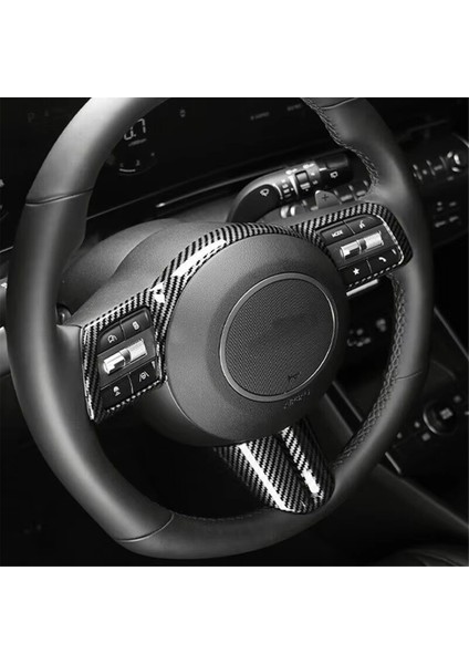 Hyundai Sonata Dn8 2024 Araba Direksiyon Simidi Kapağı Trim Dekoratif Çerçeve Karbon Fiber Iç Aksesuarlar (Yurt Dışından) indirimleri