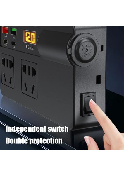 12V/24V Araba Invertörü 200W Dc'den Ac'ye 220V Dönüştürücü Anahtar Qc 3.0 Usb/pd/tip-C Şarj Cihazları Voltaj Algılama Cihazı B (Yurt Dışından) fırsatları