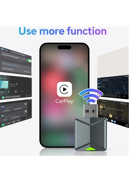 Kabloludan Kablosuza 2'si 1 Arada Aı Kutusu Carplay 5g Wif ve Bluetooth 5.0 Android Auto Tak ve Çalıştır Endüktif Olmayan Bağlantı (Yurt Dışından) modelleri