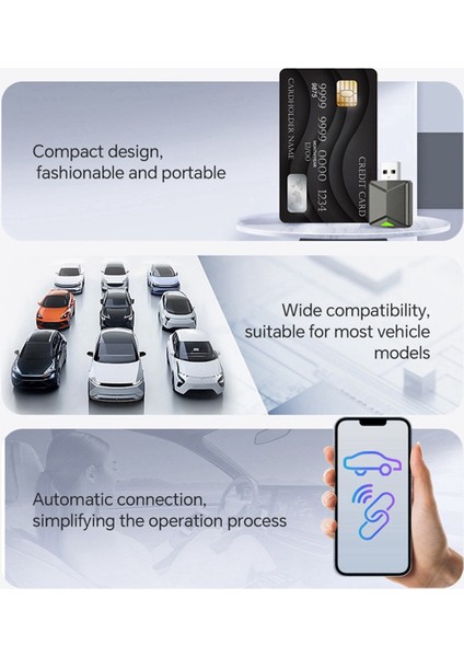 Kabloludan Kablosuza 2'si 1 Arada Aı Kutusu Carplay 5g Wif ve Bluetooth 5.0 Android Auto Tak ve Çalıştır Endüktif Olmayan Bağlantı (Yurt Dışından) indirimleri
