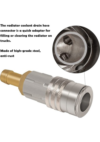 T 9996049 Volvo Kamyonlar D11, D13, D16 Motorları Için Volvo Radyatör Soğutma Suyu Tahliye Hortumu Için Hızlı Takılan Radyatör Adaptörü (Yurt Dışından) fırsatları
