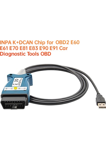 Bmw Obd2 E60 E61 E70 E81 E83 E90 E91 Araç Teşhis Araçları Için Inpa K+Dcan Çipi Obd 2 Tarayıcı Anahtarı USB Arabirim Kablosu (Yurt Dışından) indirimleri