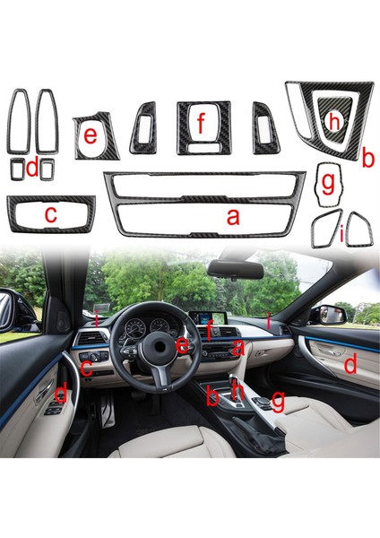 Bmw 3 Serisi F30 F31 2013-2018 Gt F34 4 Serisi F32 F33 F36 2014-2018 Lhd Için Karbon Fiber Tam Set Iç Aksesuarlar (Yurt Dışından) modelleri