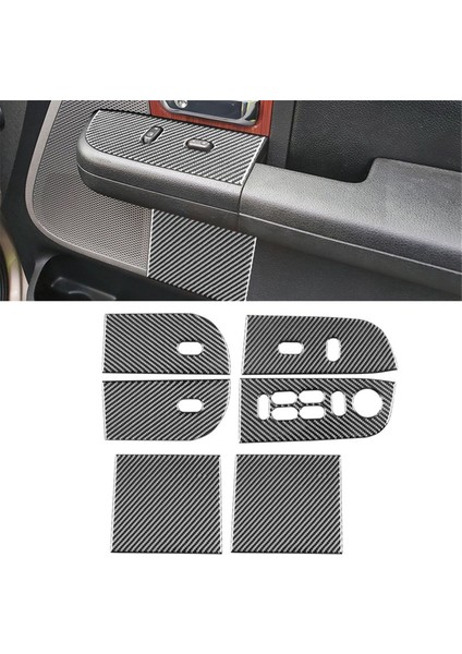 Ford F150 2004-2008 Lhd Karbon Fiber Araba Cam Kaldırma Anahtarı Paneli Kapağı Sticker Trim Aksesuarları (Yurt Dışından) fırsatları
