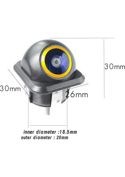 Araba Arka Görüş Kamerası Ahd 720P 150 Derece Balık Gözü Lens Geri Vites Kamerası Gece Görüşlü Su Geçirmez Kamera (Yurt Dışından) modelleri