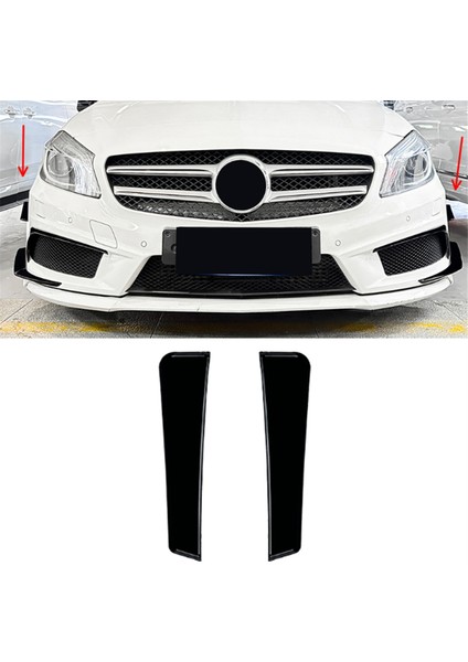 Araba Ön Tampon Ayırıcı Spoiler Sis Lambası Yan Spoiler Trim Mercedes-Benz A Sınıfı W176 Amg 2013-2015 B (Yurt Dışından) fırsatları