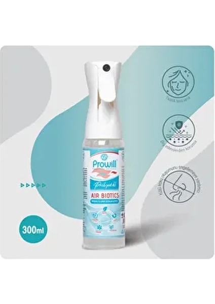 Air Biotics 300 ml Alkolsüz Sprey Ortam Havasını Temizleme ve Ferahlatma Özelliği modelleri
