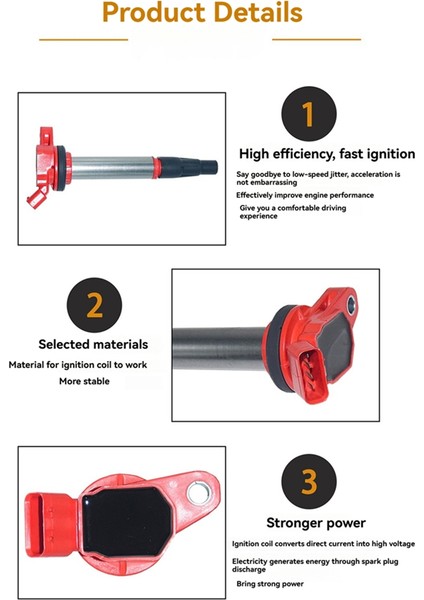 Ateşleme Bobini Araba Ateşleme Bobini 90919 02252 90919 02258 UF596 UF619 Toyota Rav4 Corolla Corolla Yaris Lei Ling (Yurt Dışından) modelleri