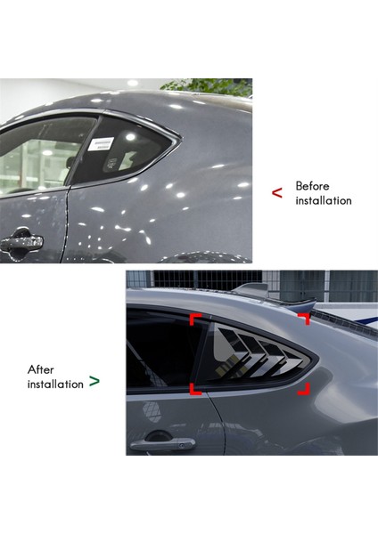 Araba Arka Üçgen Pencere Panjurları Panjurlar Perdeler Toyota GR86 Subaru Brz 2022+ Parlak Siyah Için Kapak Döşemesi (Yurt Dışından) fiyatları