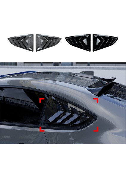 Araba Arka Üçgen Pencere Panjurları Panjurlar Perdeler Toyota GR86 Subaru Brz 2022+ Parlak Siyah Için Kapak Döşemesi (Yurt Dışından) fırsatları