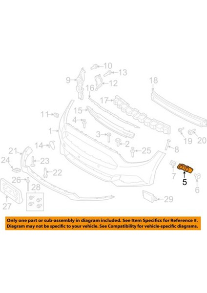 Ford Mustang 2015-2017 FR3Z17C947B, FR3Z17C947C Için 1paır Ön Sol ve Sağ Tampon Braketi (Yurt Dışından) fırsatları