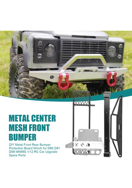 Dıy Metal Ön Arka Tam Tampon Koruma Kartı Mn Için D90 D91 D99 MN99S 1/12 Rc Araba Yükseltme Yedek Parçalar (Yurt Dışından) fırsatları
