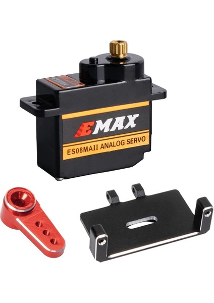 Eksenel SCX24 Için Servo Montajı ve Servo Kollu ES08MAII Direksiyon Servo 1/24 Rc Paletli Araba Yükseltmeleri Parçalar Aksesuarları, 1 (Yurt Dışından)