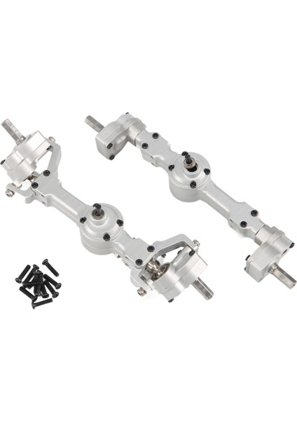 Mn D90 Mn-90 MN96 MN98 MN99S MN45 1/12 Rc Araba Yükseltme Parçaları Aksesuarları, B Tam Metal Ön ve Arka Portal Aks (Yurt Dışından)