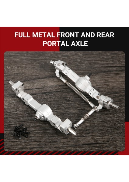 Mn D90 Mn-90 MN96 MN98 MN99S MN45 1/12 Rc Araba Yükseltme Parçaları Aksesuarları, B Tam Metal Ön ve Arka Portal Aks (Yurt Dışından) fırsatları