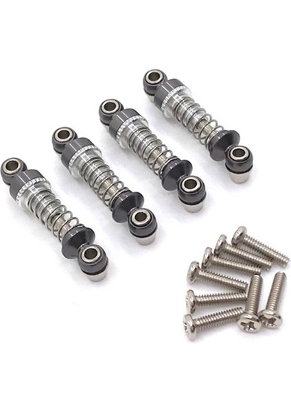 4pcs Wltoys Için Metal Şok Emici Damper 284131 K969 K979 K989 K999 P929 P939 1/28 Rc Araba Yükseltme Parçaları, Gri (Yurt Dışından)