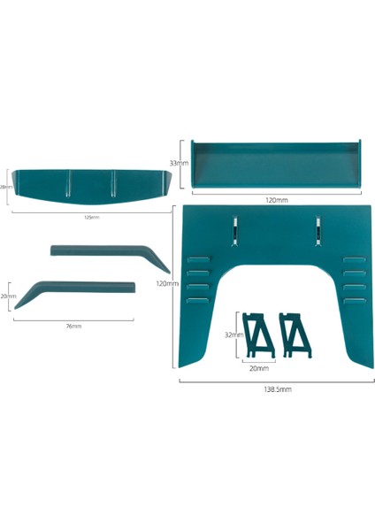 Rc Araba Hava Deflektör Kuyruk Kanadı Spoiler Wpl D12 1/10 Rc Drıff Araç Uçarı Parçaları Dekorasyon Kiti, 5 (Yurt Dışından) indirimleri