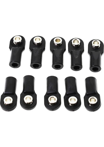 10PCS Plastik M4 Çubuk Uç Bağlantı Bağlantı Topları 1/10 Rc Araç Trawler Eksenel SCX10 Iı 90046 Traxxas Trx4, B (Yurt Dışından)