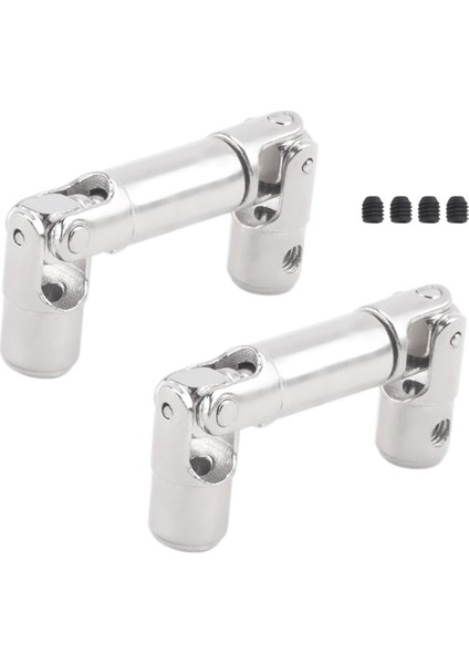 2pcs Wpl Henglong Için Metal Sürüş Milini Yükseltme 1/16 Rc Araç Parçaları Kruvacılar Kamyon, Gümüş (Yurt Dışından) modelleri