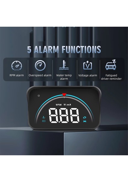 Araba Hud Head Up Display Obd Hız Göstergesi Ön Cam Projektörü Akıllı Dijital Su Sıcaklığı Voltaj Hız Ölçer (Yurt Dışından) modelleri