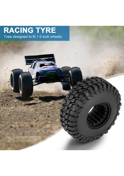 4pcs 55X18MM Yumuşak Kauçuk Tekerlek Lastikleri 1/24 Rc Prwler Araç Axıal SCX24 90081 AXI00002 Yükseltme Parçaları (Yurt Dışından) fırsatları