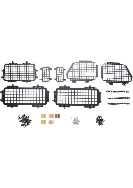 Mn D90 Mn-90 D99S MN99S Metal Stereoskopik Pencere Mesh Koruyucu Net 1/12 Rc Araba Yükseltme Parçaları Aksesuarları (Yurt Dışından)