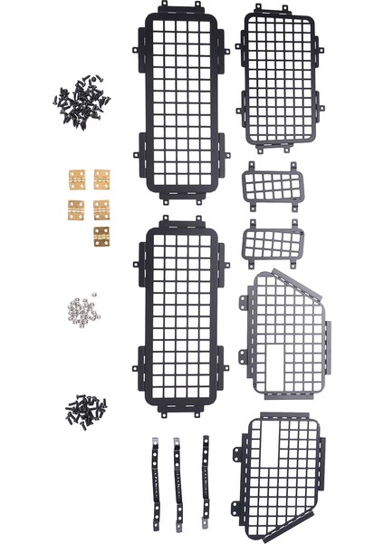 Mn D90 Mn-90 D99S MN99S Metal Stereoskopik Pencere Mesh Koruyucu Net 1/12 Rc Araba Yükseltme Parçaları Aksesuarları (Yurt Dışından) fiyatları