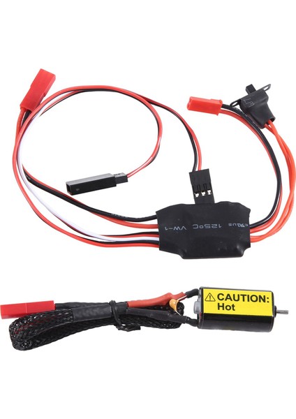 Rxaz 30A Fırçalanmış Esc &amp; 66T Güçlü Manyetik 050 Motor Combo Rc Car 1/24 SCX24 Rc Prıgler Uslemes Kıt Jst Connector (Yurt Dışından) fiyatları