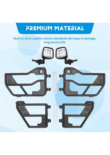 Rc Araba Plastik Tüp Kapıları ve 1:10 Için Dikiz Aynası, Jeep Wrangler Sert Gövde Kabuğu Için (Yurt Dışından) indirimleri